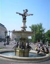 Ganymedova fountain in Bratislava