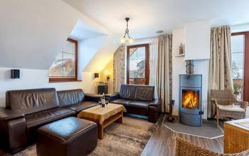 Apartmán Deluxe s 2 spálňami v budove Residence - Výhľad na Tatry