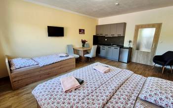 1. Apartmán s kuchyňkou, bezbariérový v přízemí