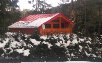 Chata Malinka v zime