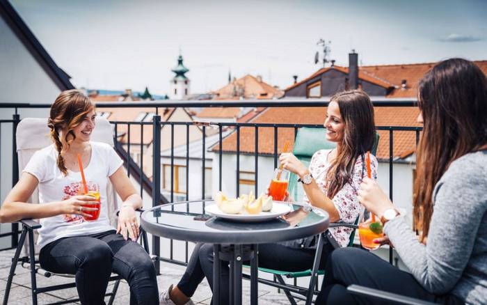 TOP view dvoulůžkový apartmán s výhledem na historické centrum města