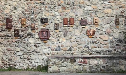 Alley of Famous Noses in Kremnici