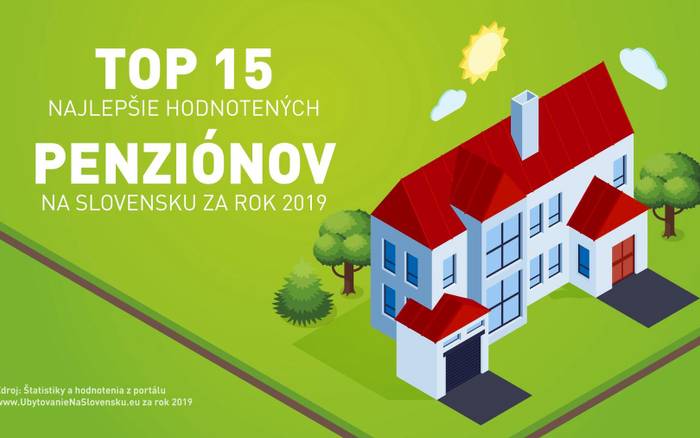 TOP 15 najlepšie hodnotených penziónov za rok 2019
