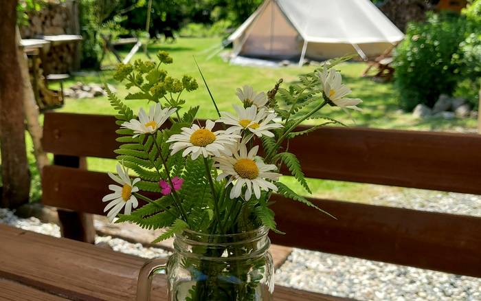 Stan s vanou pod hvězdami -  Glamping Mileč