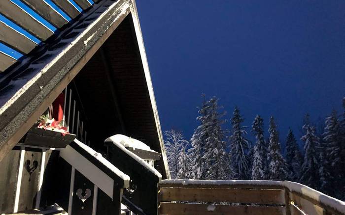 Chalet Strachan v zime