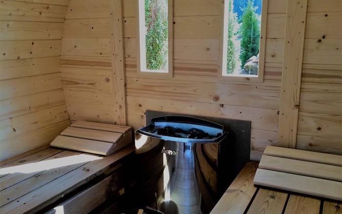 Sudová sauna - elektrická kamna