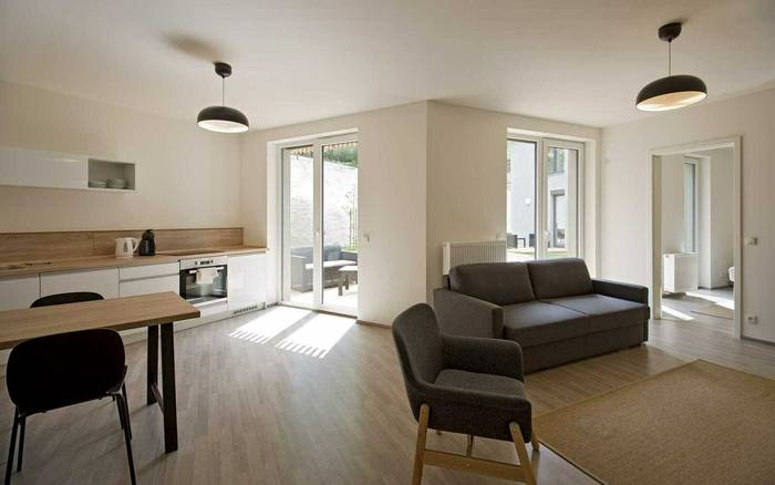 Apartmán 2+kk s balkonem nebo terasou, Apartmán 3+kk s balkonem nebo terasou