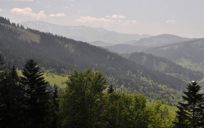 Na rozhľadni na vrchu Bobovec nad Starou Bystricou 