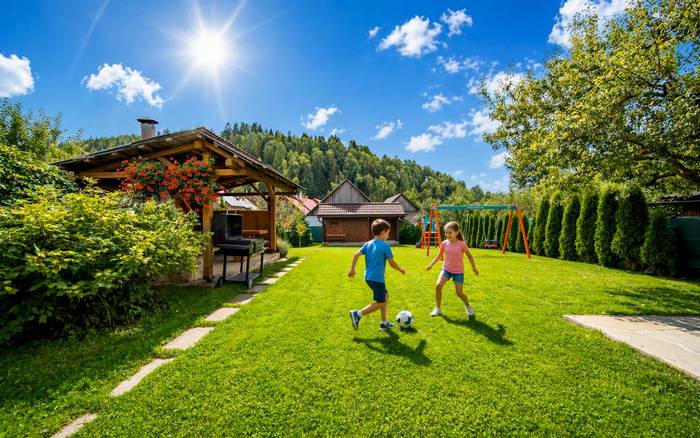záhrada Apartmány Roháčik ubytovanie Zuberec