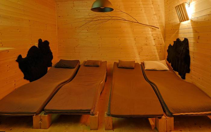 Relaxačná miestnosť so saunou