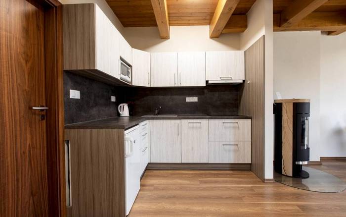 Apartmán Deluxe s kuchyňkou, terasou a balkonem pro 5 osob