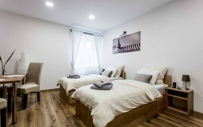 Dvoulůžkový apartmán se samostatnými postelemi č. 1