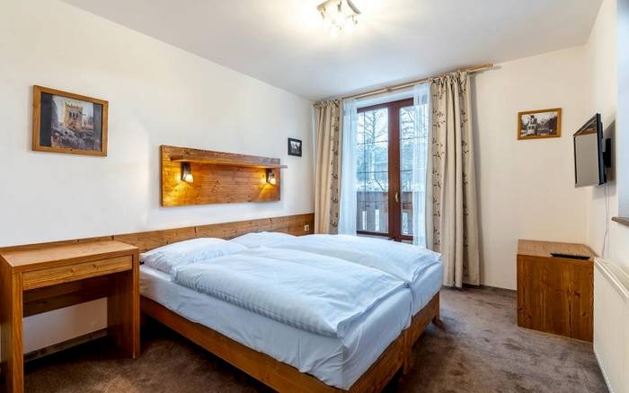 Apartmán Deluxe s 2 spálňami v budove Residence - Výhľad na Tatry