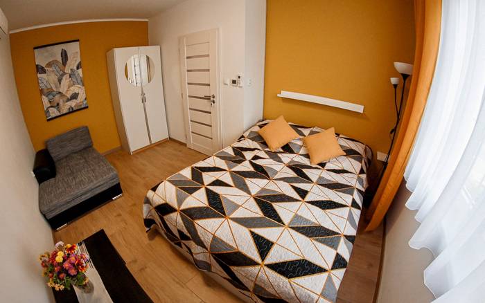 Apartmán B  - spálňa