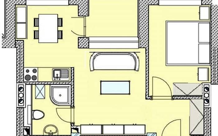 Apartmán s výhľadom na les a balkónom