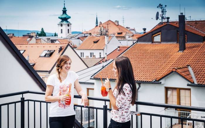 TOP view dvoulůžkový apartmán s výhledem na historické centrum města