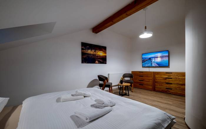 Spálňa č.1 Mezonetový apartmán P16