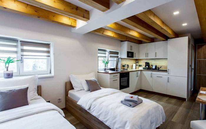 Dvoulůžkový apartmán se samostatnými postelemi č. 6