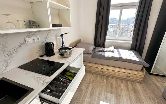 Apartmán s balkonem, 1kk