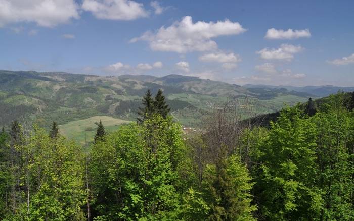 Na rozhľadni na vrchu Bobovec nad Starou Bystricou 