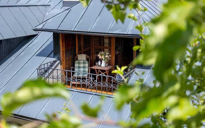 Podrkovie LIA - pohľad na terasu zo záhrady