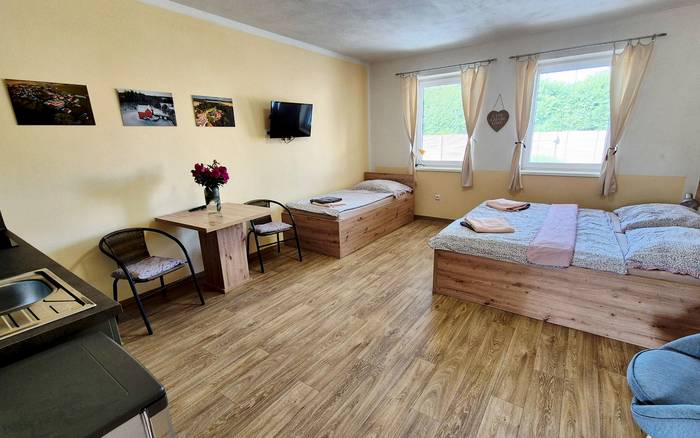 2. Apartmán s kuchyňkou, bezbariérový v přízemí
