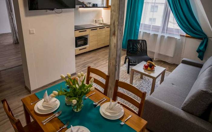 Apartmán č. 5 podkrovný s výhľadom do záhrady