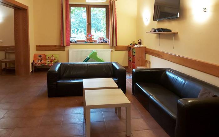 společenská místnost s posezením