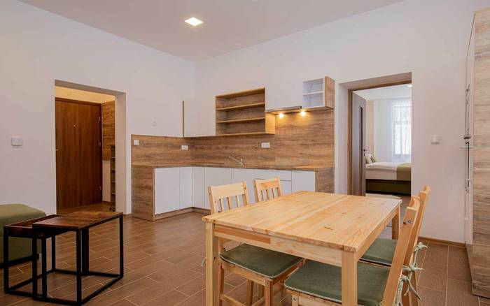 Apartmán s výhledem do zahrady