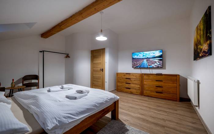 Spálňa č.1 Mezonetový apartmán P16