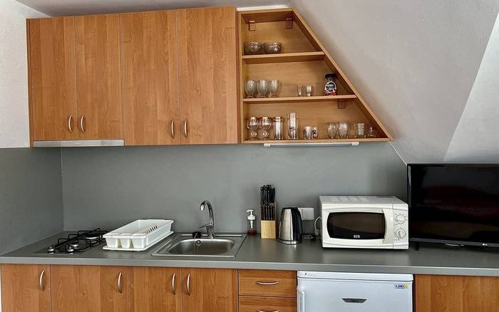 3-lôžkový apartmán - kuchynský kút