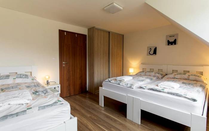 Apartmán Deluxe s kuchyňkou, terasou a balkonem pro 6 osob