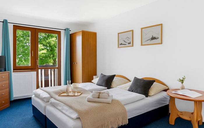 Deluxe Double Rejvíz 1 – balkon & výhled na hory