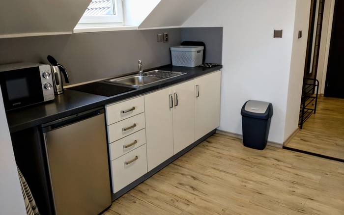 Čtyřlůžkový mezonetový apartmán v patře