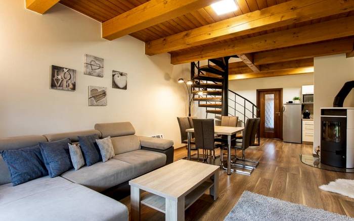 Apartmán Deluxe s kuchyňkou, terasou a balkonem pro 6 osob