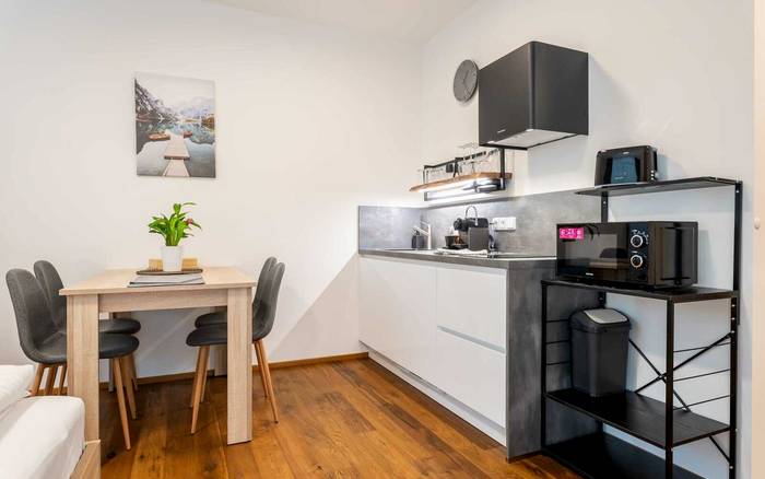 1.10 Dvoulůžkové studio s dětskou postýlkou