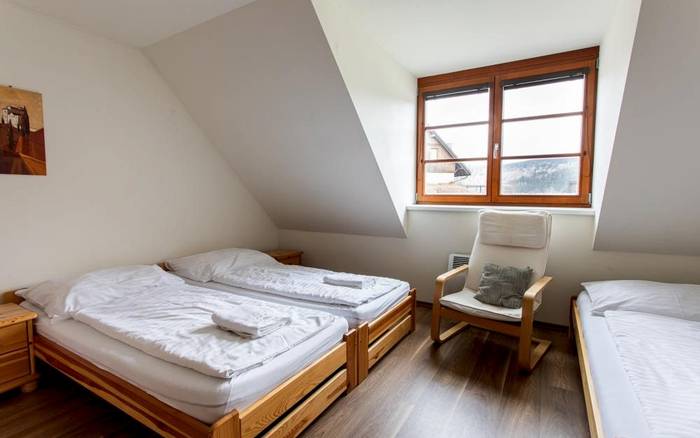 Apartmán Deluxe s kuchyňkou, terasou a balkonem pro 6 osob