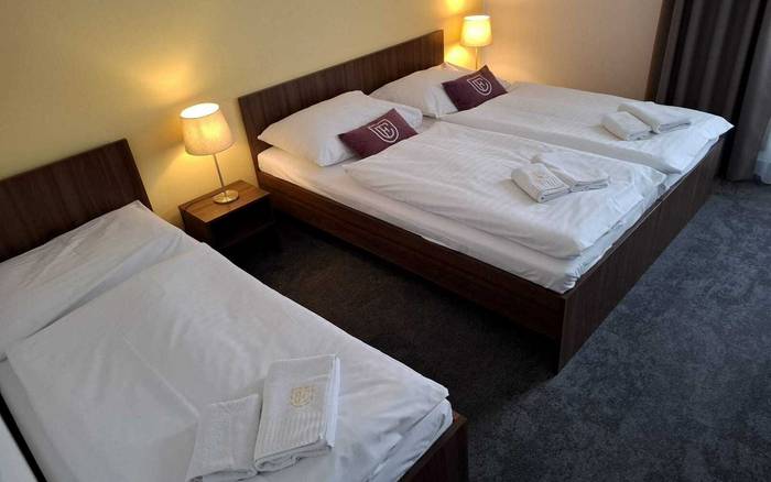 Trojlôžková izba s double bed