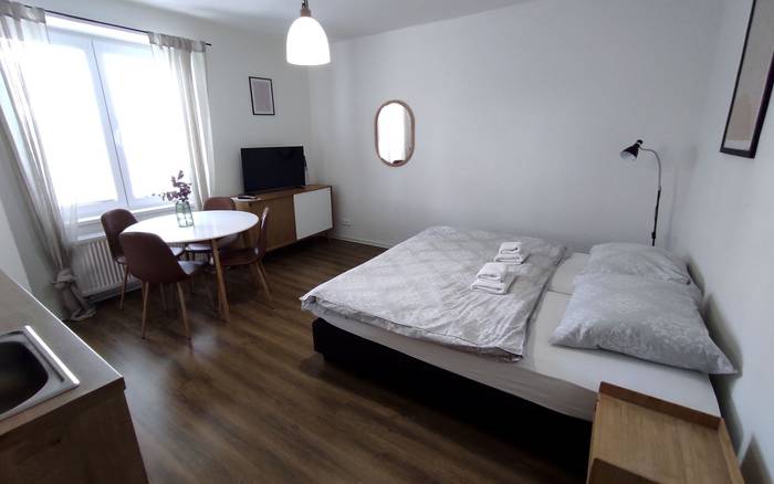 Rodinná izba s 2 spálňami a kuchynkou 