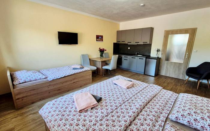 1. Apartmán s kuchyňkou, bezbariérový v přízemí