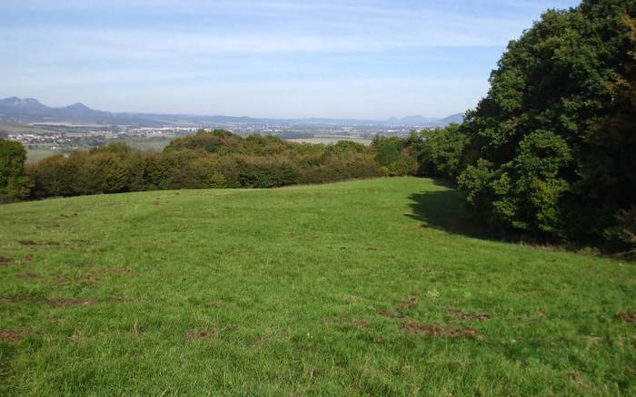 Celtic hill fort in the blank