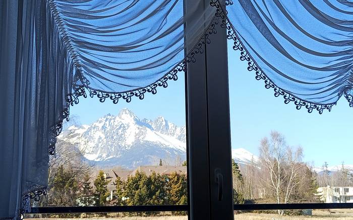 Pohľad z podkrovia apartmánu 