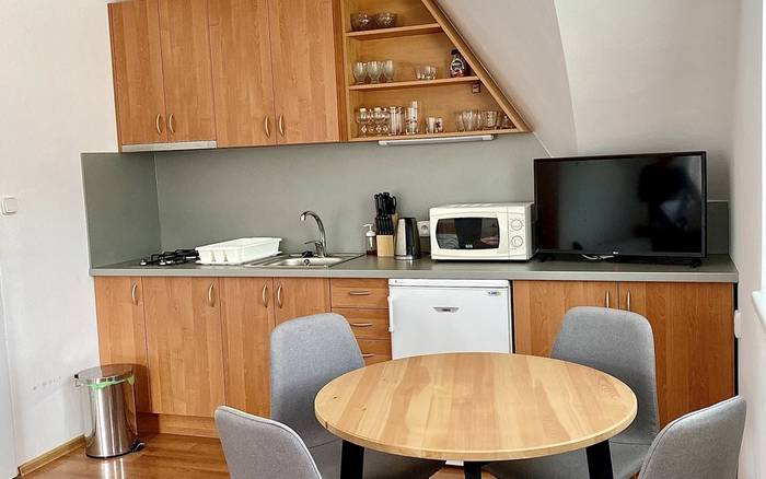 3-lôžkový apartmán - kuchynský kút