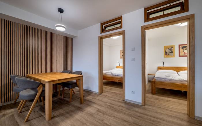 Apartmán A2 jedálenský kút