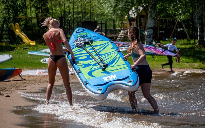 paddleboard na Lipně