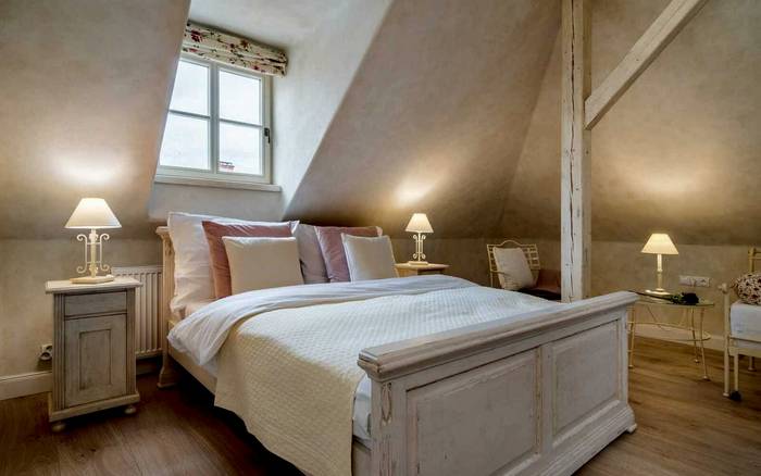 Apartmán s manželskou postelí a kuchyní