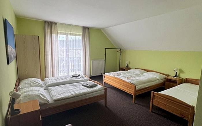 Rodinný pokoj s balkonem 10 s výhledem na sjezdovky