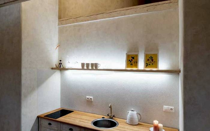 Apartmán s manželskou postelí a kuchyní