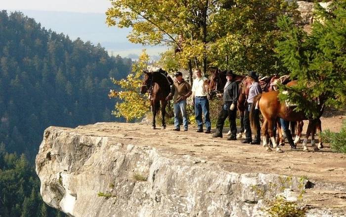 Tomašovský výhľad na koňoch