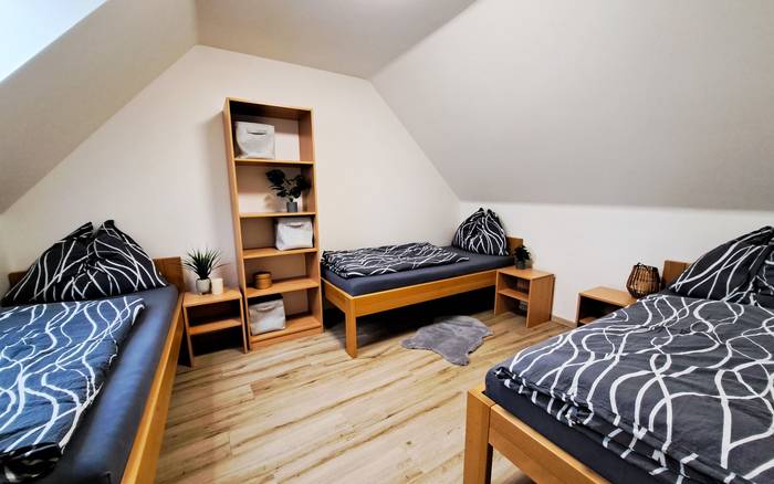 6-lůžkový apartmán v zahradě